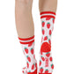 Living Royal Women's Bamboo Crew Socks - Strawberry