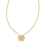 Kendra Scott Mae Butterfly Pendant Necklace-Gold Golden Abalone