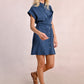 Molly Bracken Tie-Back Shirt Dress - Navy