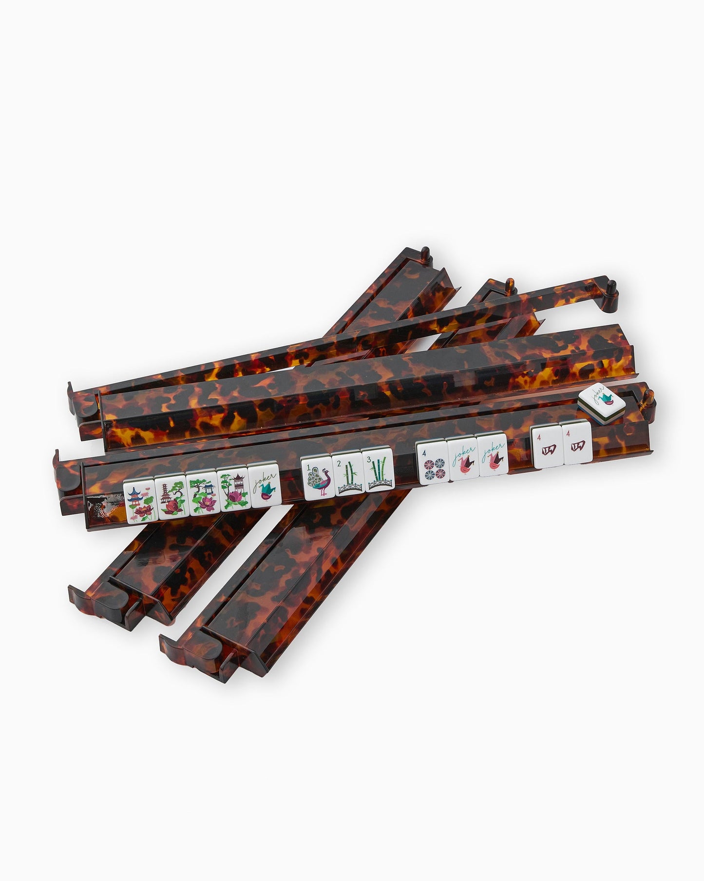 Oh My Mahjong Rack & Pushers Set-Tortoise