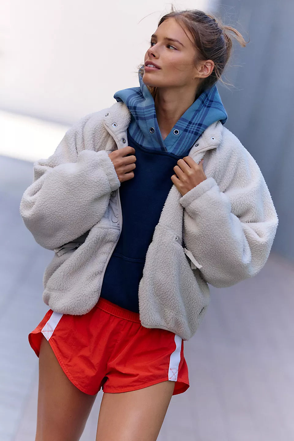 Free People Movement "Hit The Slopes" Jacket - Muted Beige
