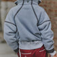 Free People Movement "Mountain High" 1/2 Zip-Steel Combo