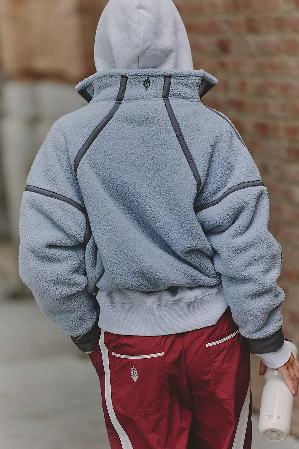 Free People Movement "Mountain High" 1/2 Zip-Steel Combo