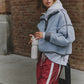 Free People Movement "Mountain High" 1/2 Zip-Steel Combo