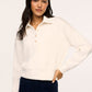 Spanx Rugby Collared Pullover-Ivory