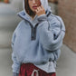 Free People Movement "Mountain High" 1/2 Zip-Steel Combo