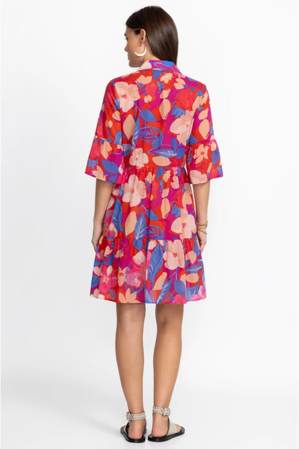 Johnny Was Giverney Gardens Ruffle Sleeve Dress