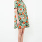 THML "Barb" Button Up Floral Dress-Green