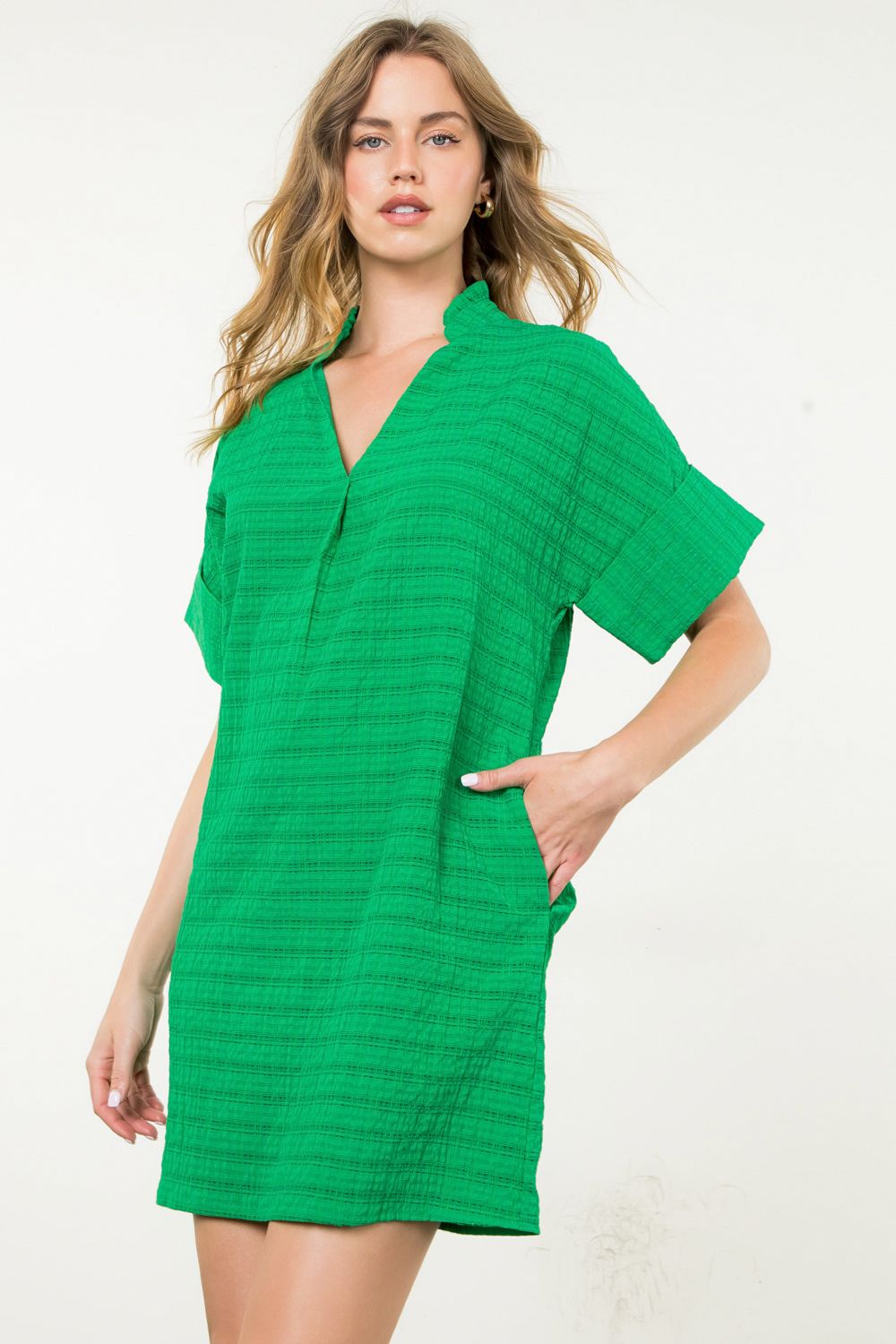 THML Charlotte Dress in Green