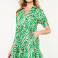 THML “Lexi” Print Dress - Green