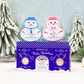 Spongelle Holiday Snowman Gift Set- Winter Wonderland - Snow Orchid & White Rose