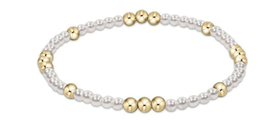 Enewton "Worthy" Pattern 3mm Bead Bracelet-Pearl (BWOP3PE)