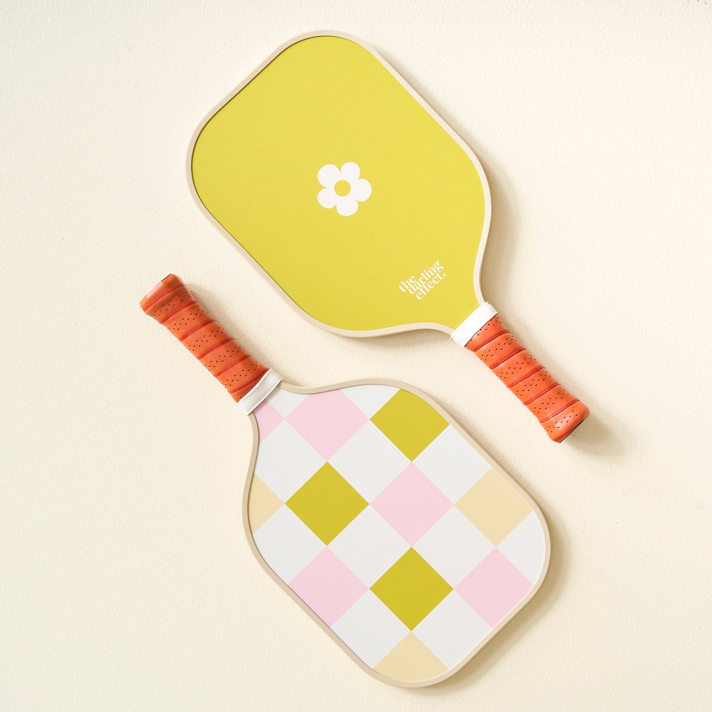 The Darling Effect Pickleball Paddle- Green Checkers