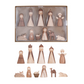 Creative Co-Op Resin Nativity, Wood Finish, Boxed Set of 11