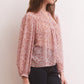 Z Supply Liene Floral Top-Shadow Mauve