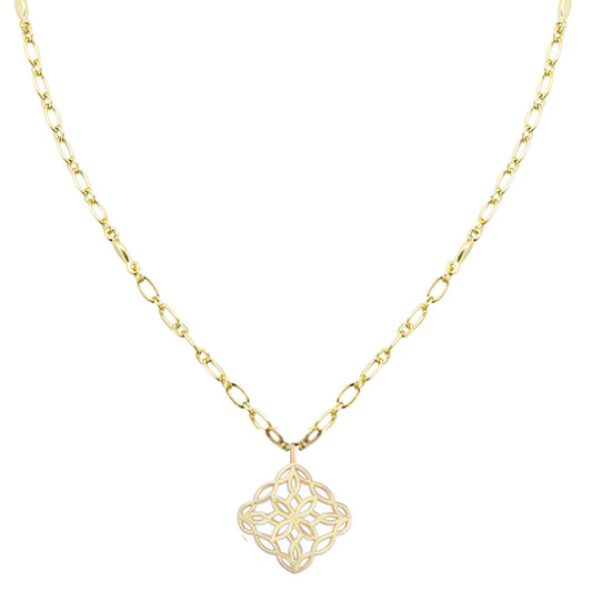 Natalie Wood "Bloom Drop" Necklace in Gold