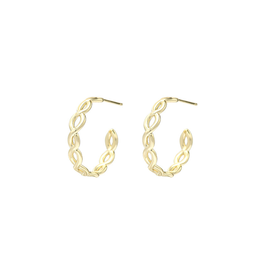 Natalie Wood Designs "Bloom" Mini Hoop Earrings - Gold