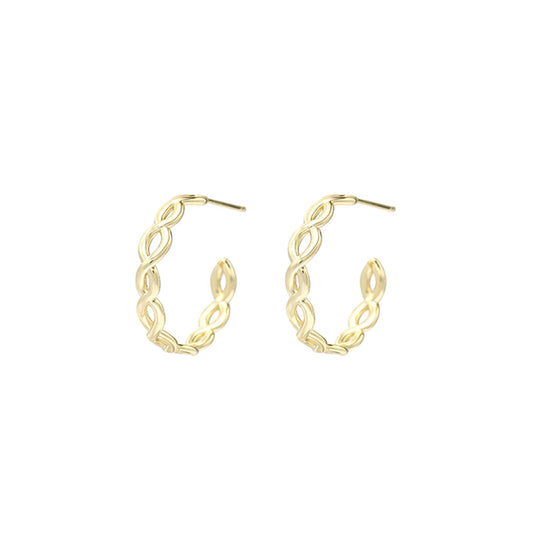 Natalie Wood "Bloom" Mini Hoop Earrings - Gold