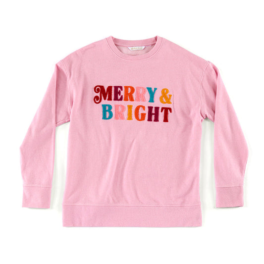 Shiraleah “Merry and Bright” Sweatshirt-Pink