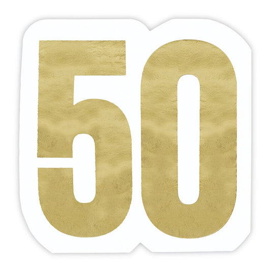 Jumbo "50" Milestone Napkins