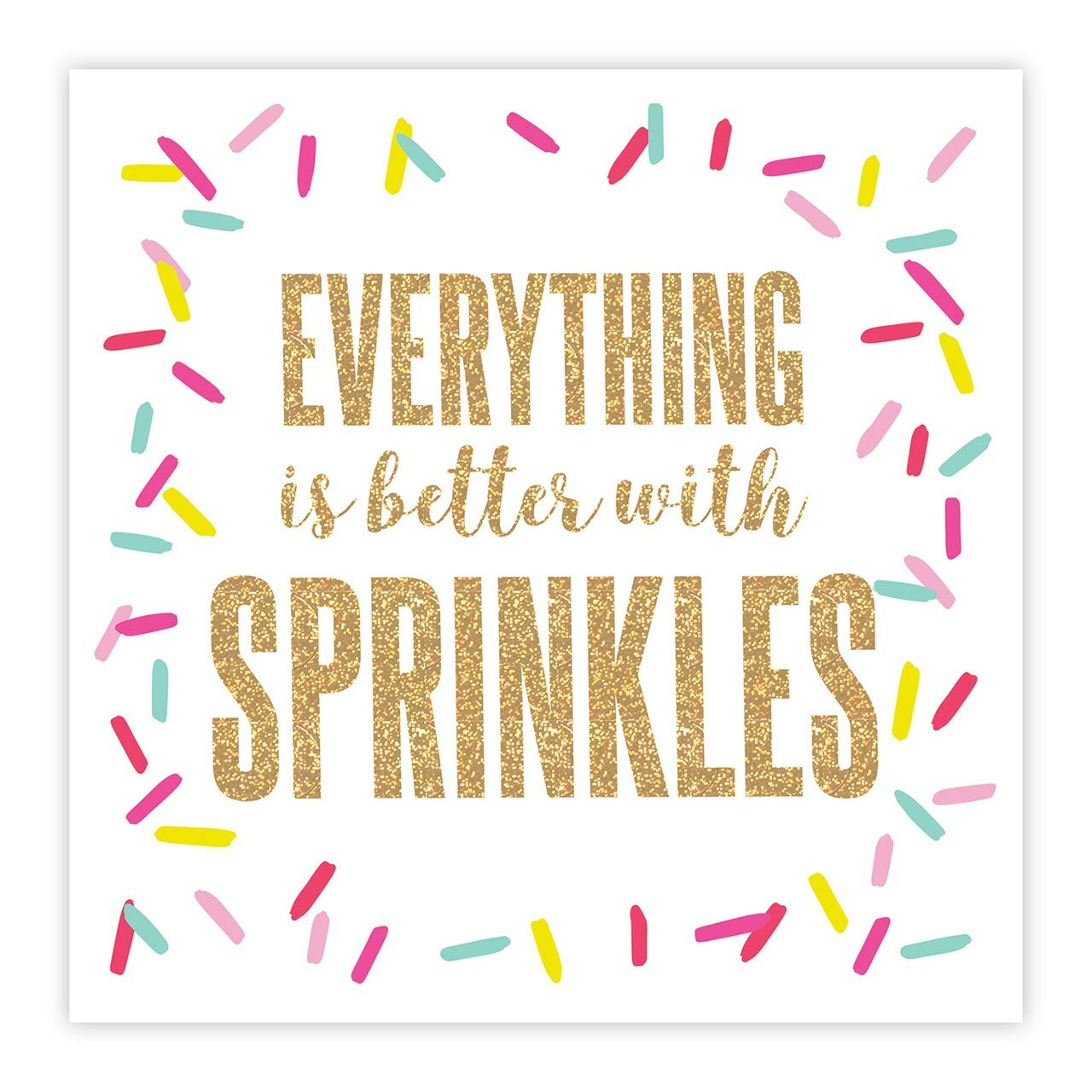 “Everything is Better with Sprinkles” Beverage Napkin