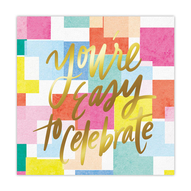 Slant Collection "You're Easy to Celebrate" Beverage Napkins