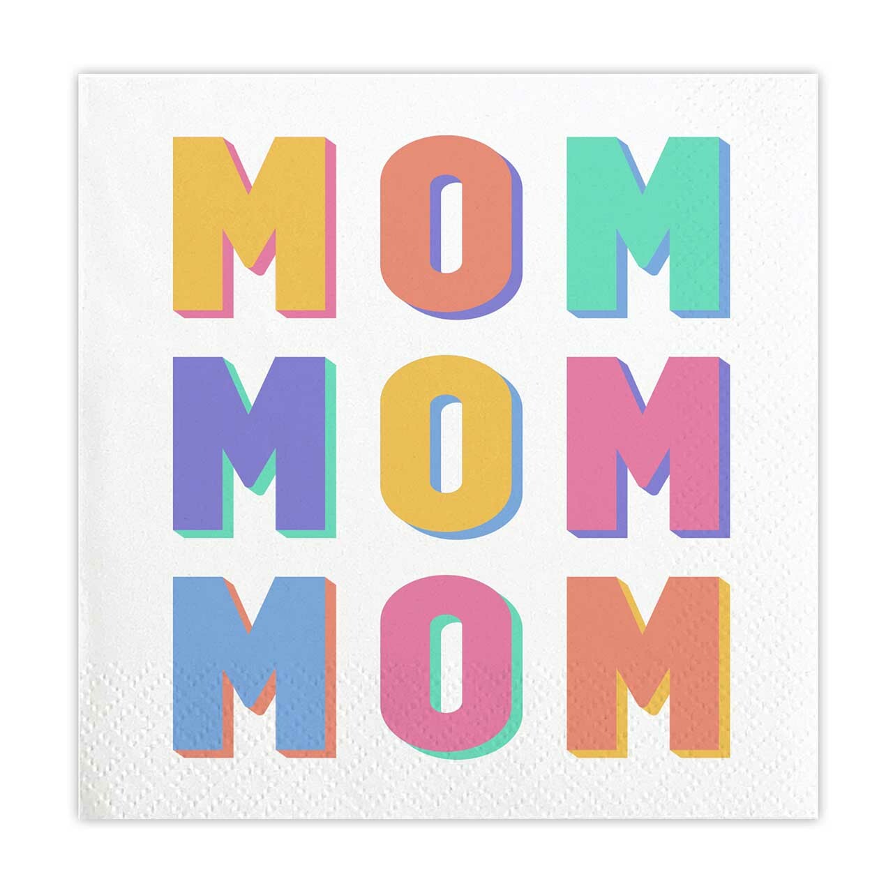 “Mom Mom Mom” Beverage Napkin