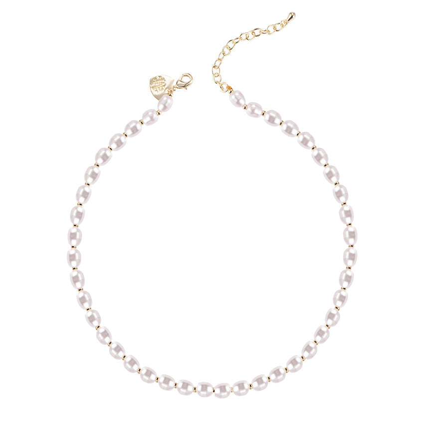 Natalie Wood Designs Pearl Layering Necklace-Gold