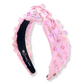 Brianna Cannon "Iridescent Pink with Beads" Headband