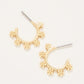 Spartina 449 Hawthorn Midi Hoop Earrings-Gold