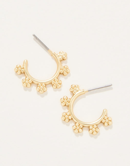 Spartina 449 Hawthorn Midi Hoop Earrings-Gold