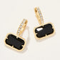 Spartina 449 White Hall Earrings -Black/Crystal