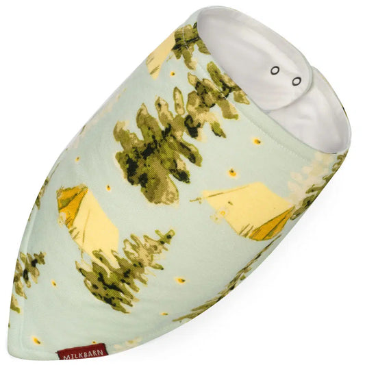 Milkbarn Kids "Camping" Bamboo Three-Layer Kerchief Bib