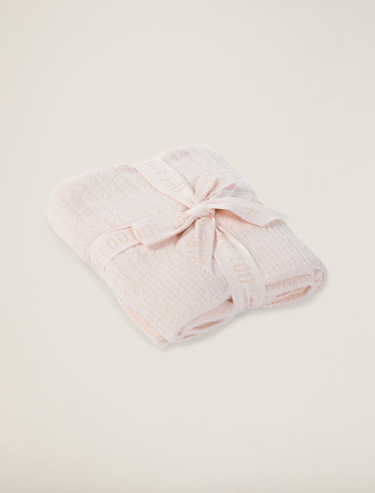 Barefoot Dreams CozyChic Lite® Ribbed Baby Blanket-Pink
