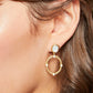 Spartina 449 Cristal Oval Drop Earrings-White Opal