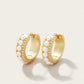 Spartina 449 Midi Hoop Earrings-Pearl
