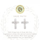 Spartina 449 Sea La Vie Stud Earring-Have Faith/Cross-Silver