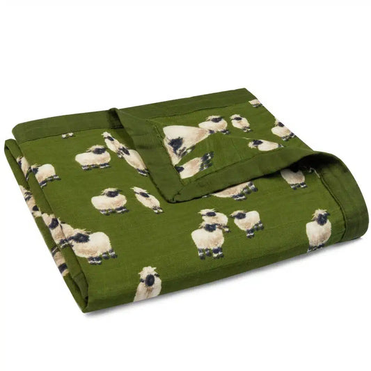 Milkbarn Kids "Valais Sheep" Big Lovey Three-Layer Muslin Blanket