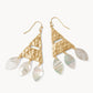 Spartina 449 Sweetspire Triangle Earrings- MOP