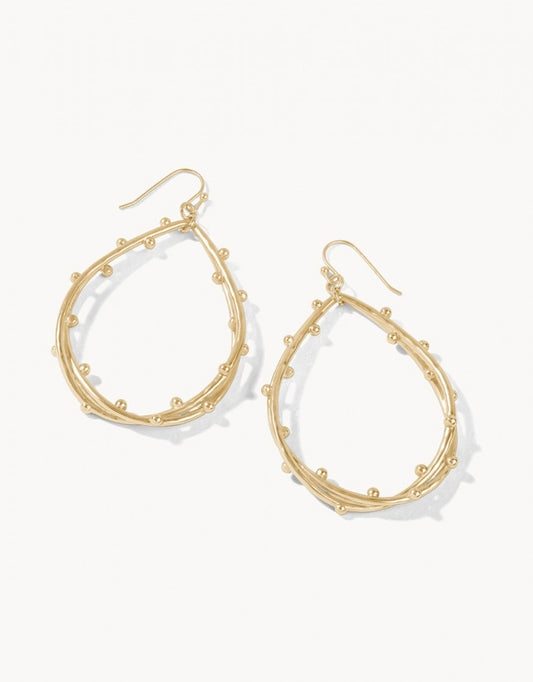 Spartina 449 Spritz Teardrop Earrings- Gold