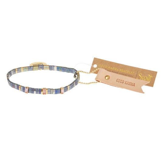 Scout Curated "Miyuki" Charm Bracelet- Oil Slick/Sparkle/Gold