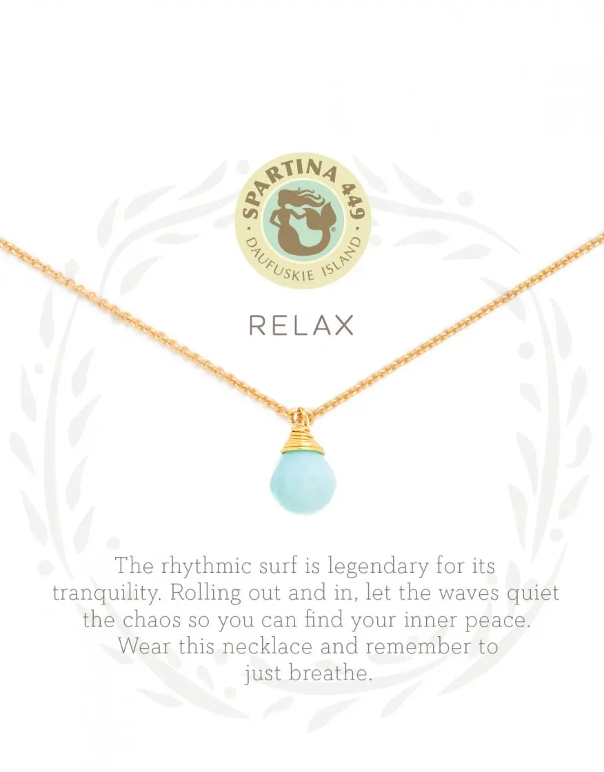 Spartina 449 Sea La Vie Necklace - Relax/Water Drop