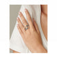 Uno de 50 "Nightbird Wrap" Ring-Silver