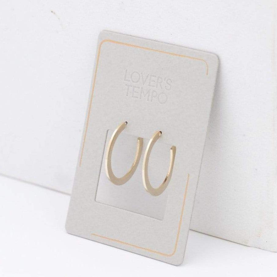 Lovers Tempo “Gloria” Large Hoop Earrings-Gold