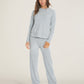 Barefoot Dreams CozyChic Ultra Lite® Pullover Hoodie-Blue Water
