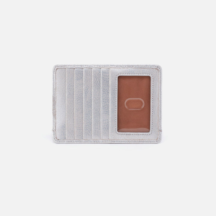 Hobo Bags "Euro" Slide Card Case-Metallic Silver