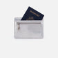 Hobo Bags "Euro" Slide Card Case-Metallic Silver