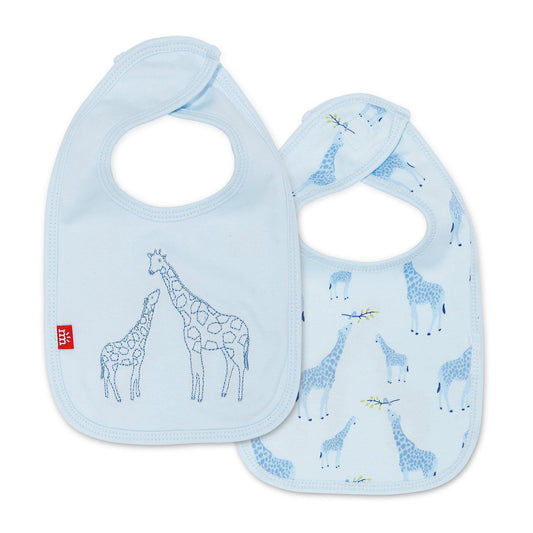 Magnetic Me "Jolie Giraffe" Reversible Bib-Yellow