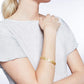 Julie Vos “Crescent” Bangle- Clear CZ- Gold