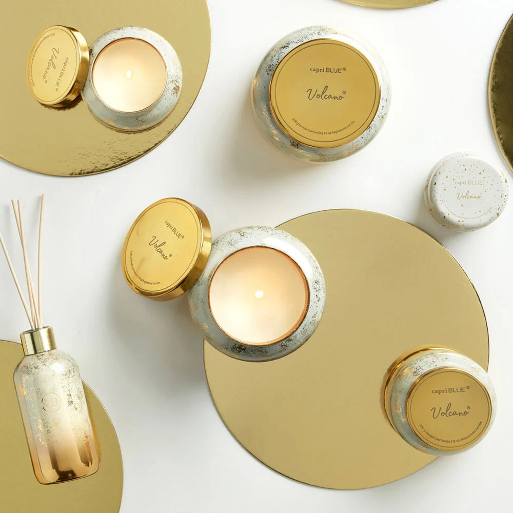 Capri Blue Glimmer 8oz Petite Candle -Volcano